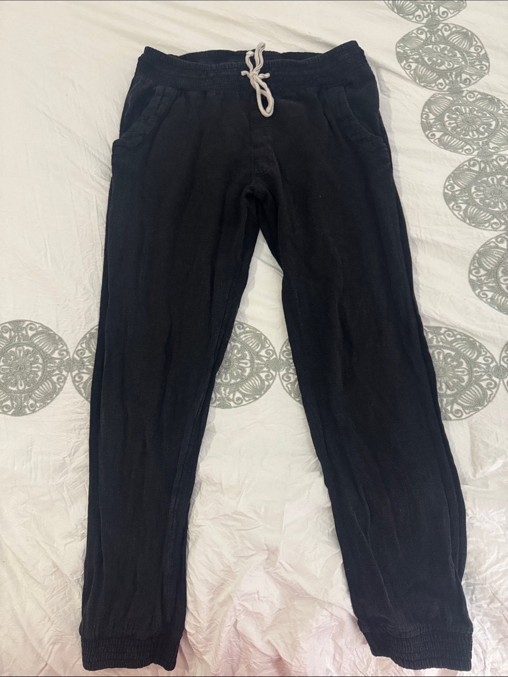 Rip Curl Women’s Black Drawstring  Pants size S 2 pairs
